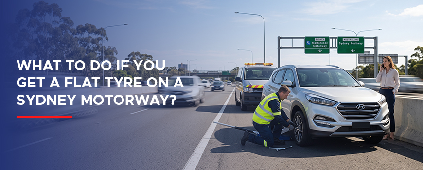 Flat Tyre on a Sydney Motorway