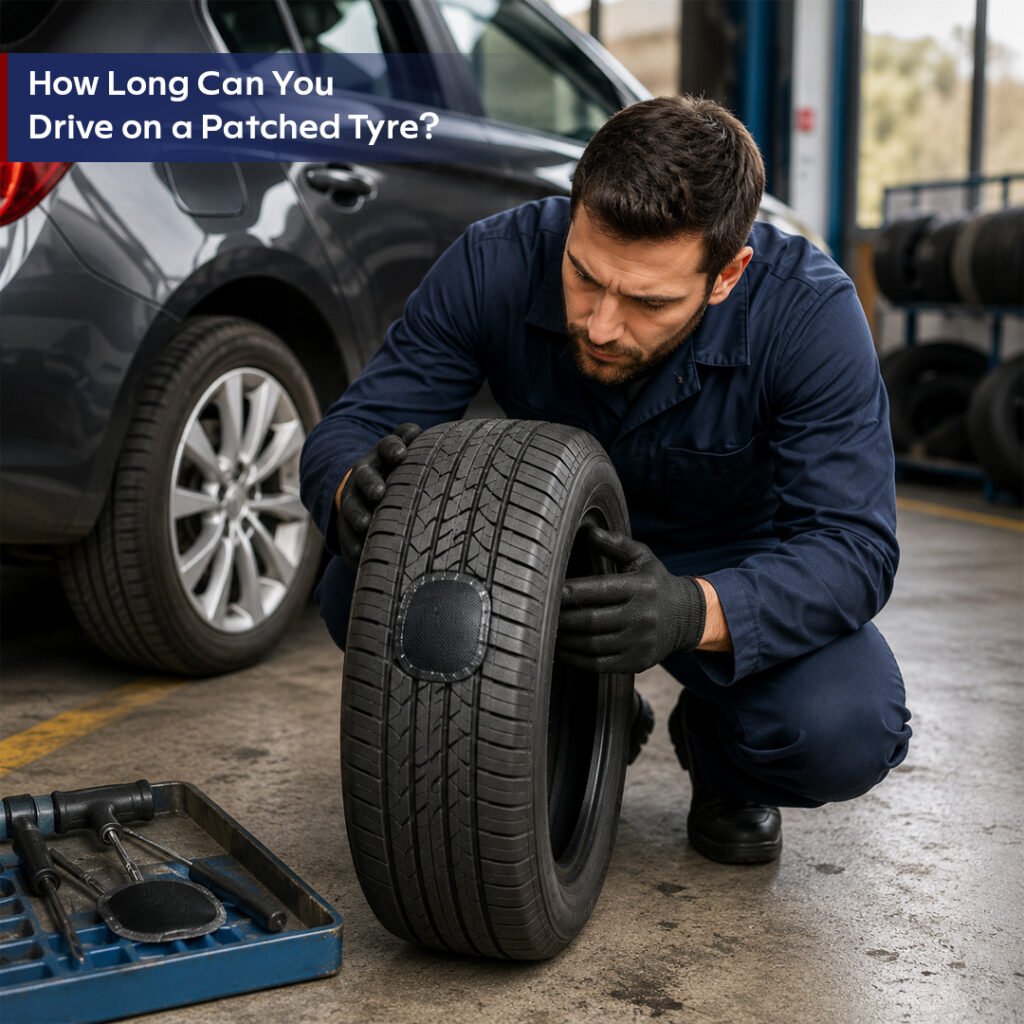 patched tyre lifespan