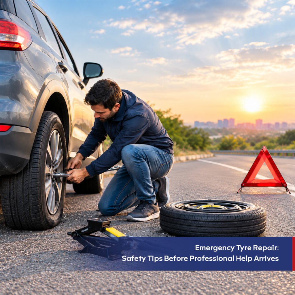 Emergency Tyre Repair: Safety Tips Before Professional Help Arrives
